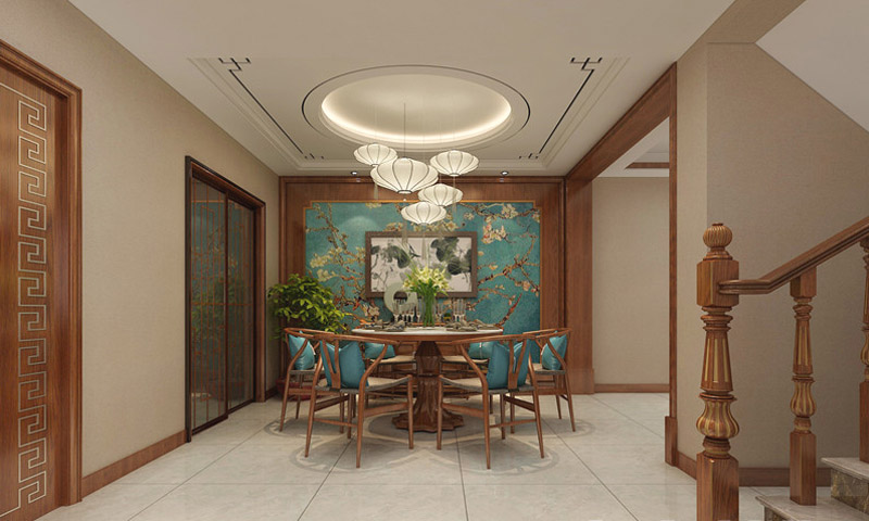 翡翠水城別墅新中式風(fēng)格